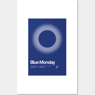 Blue Monday Inspired Lyrics Design Posters and Art